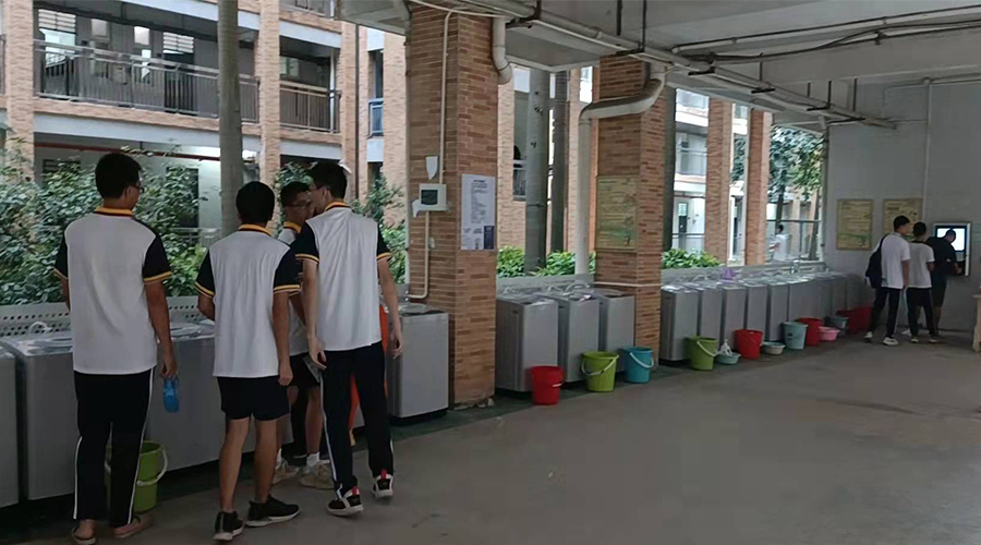 好評續單！江門(mén)一中學(xué)校持續追加共享洗衣機！