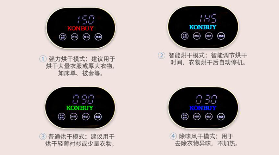 謹記！衣物烘干機不同干衣模式的使用建議