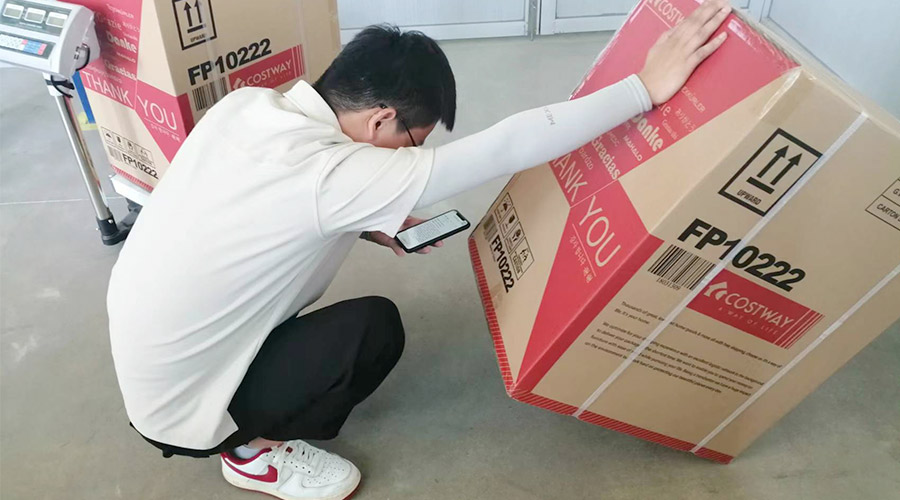實(shí)況直擊！客戶(hù)北美COSTWAY開(kāi)展衣物烘干機驗貨